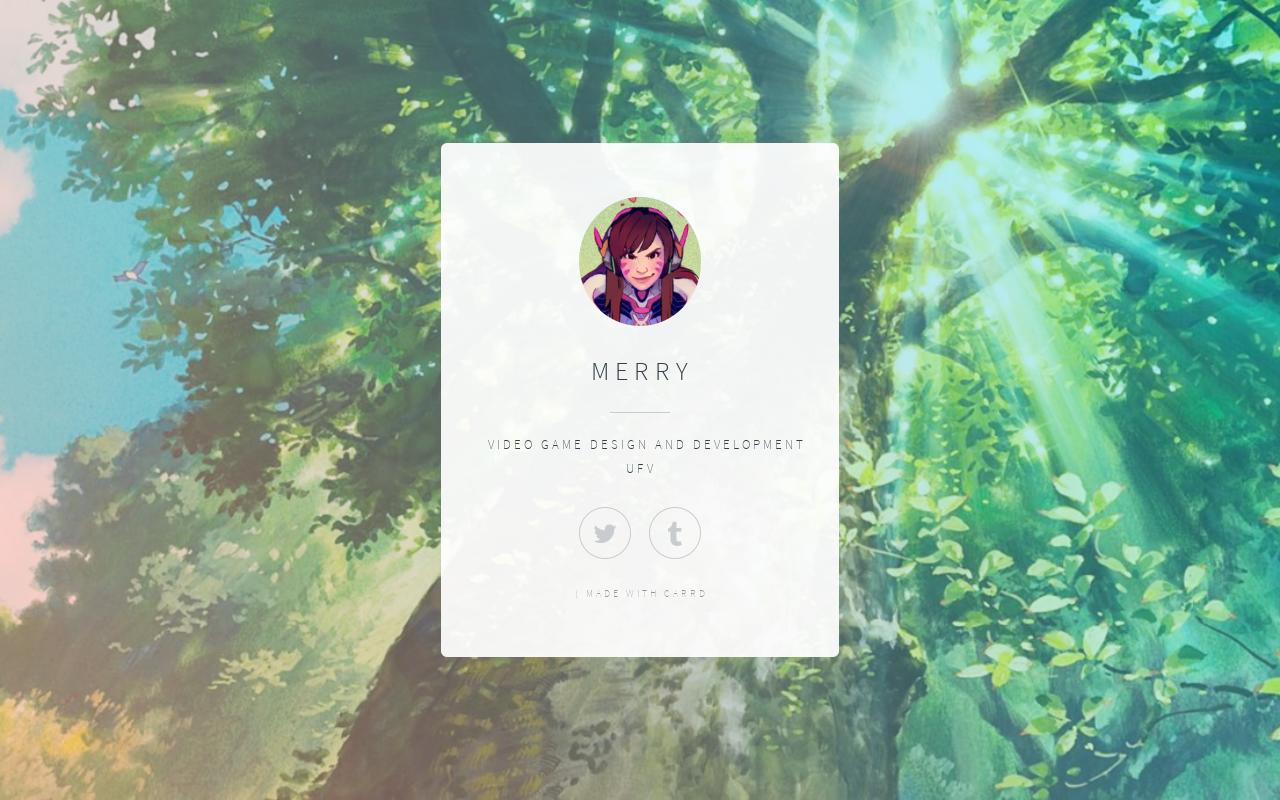 Carrd profile picture for @merry